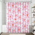 thumbnail image 2 of 72x72 Inch Fabric Shower Curtain Waterproof Polyester, Daisy Floral Print, 2 of 6