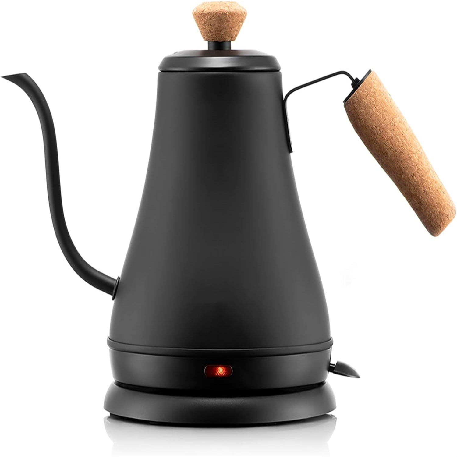 27oz Bistro Gooseneck Electric Water Kettle, Pour Over Coffee & Tea, Stainless Steel, Matte Black