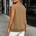 thumbnail image 5 of Kezqiaxn Crewneck Sweatshirts Women Fall Short Sleeve Casual Pullover Tops with Pocket Trendy Womens Sweatshirt Women's Clothing, 5 of 6