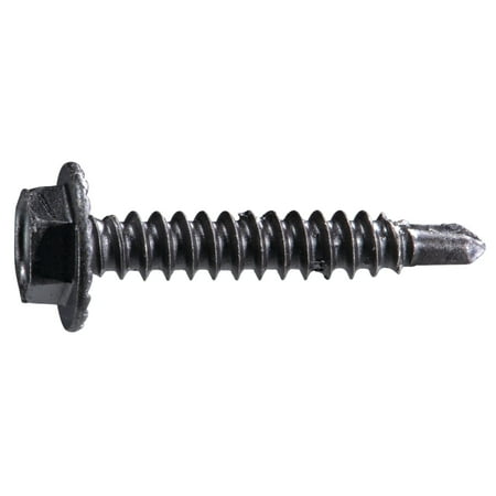 

#8 x 1 Brown Ruspert Coated Hex Washer Head Self-Drilling Screws (100 pcs.)