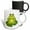 Multicolor, variant on 3drose, Cute Green Frog Sitting on Lily Pad, 11oz Two-tone Green Mug