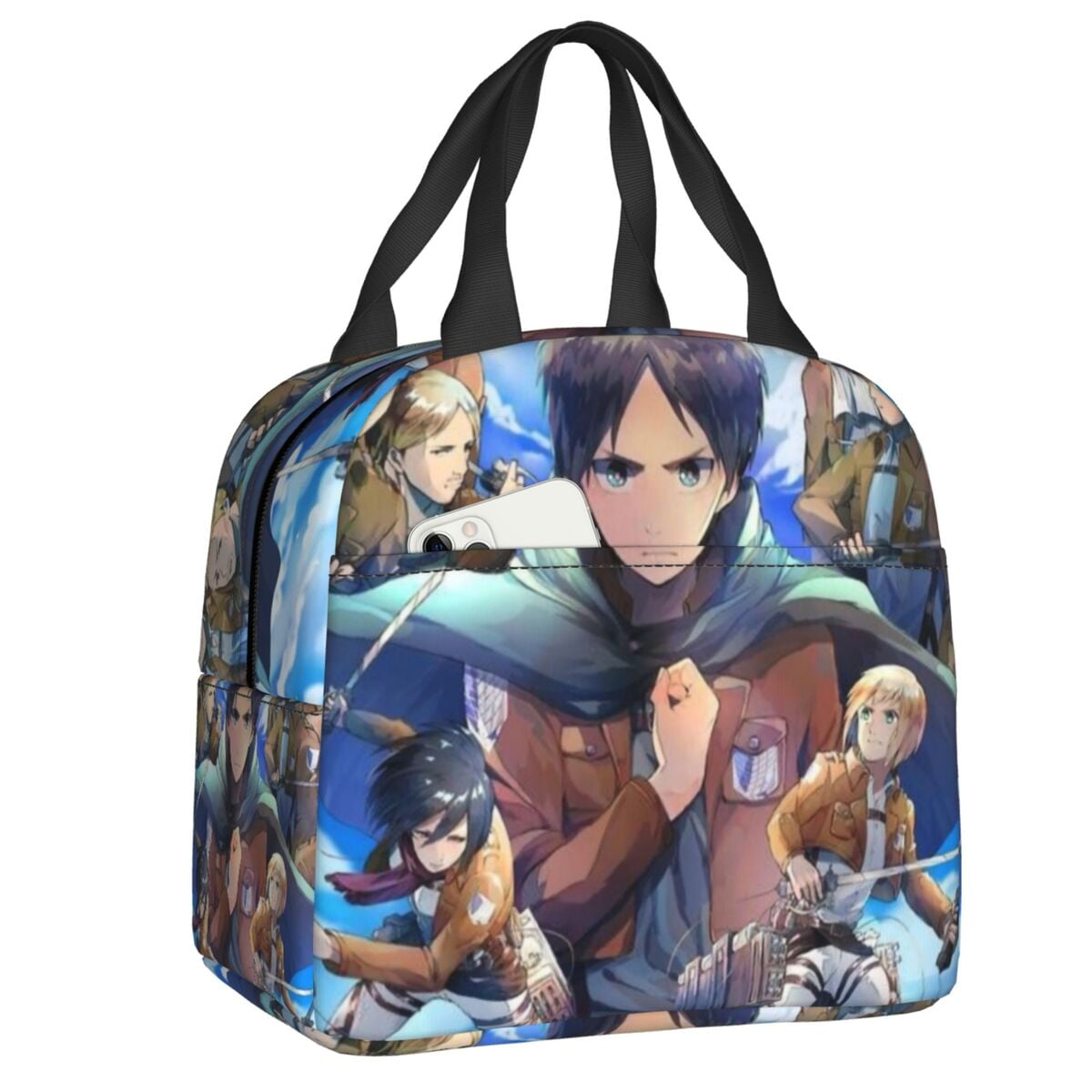 Custom Attack On Titan Lunch Bag Men Women Warm Cooler Insulated Lunch