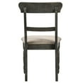 thumbnail image 5 of Set of 4 Linen Weathered Finish Side Chair, Upholstered Dining Chairs, Dining Room Chairs, Kitchen Chairs, Wooden Side Chair for Kitchen Dinning Room Restaurant (Brown), 5 of 8