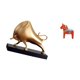 thumbnail image 5 of Escultura abstracta de caballo Dala, figura única de animal de mesa para decoración del hogar, sala de estar, dormitorio, entrada, estantería, vitrina, 5 of 8