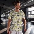 thumbnail image 3 of Wukai Skull Snake Print Men's Short-Sleeved Mesh T-Shirt,Quick-Dry Short Sleeve Workout T-Shirt-4X-Large, 3 of 8