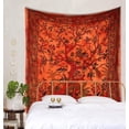 thumbnail image 3 of Gojian Tapestry Green Tree of Life Wall Hanging – Indian Cotton Full Size Bedspread, Picnic Sheet, Wall Decor,, Wall Art for Bedroom, 3 of 6