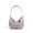 lavender purple, variant on Genuine Cowhide Women Hobo Bag, Elephant Grey Leather Crossbody Shoulder Handbag