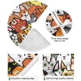 thumbnail image 2 of FMSHPON DogsCats Faces Xmas Christmas Tree Skirt Stand Mat for Holiday Party Decoration Indoor Outdoor 36 inches, 2 of 6