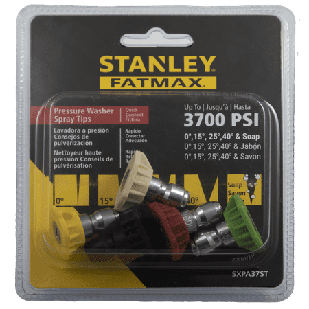 Stanley Fatmax 3700 PSI Pressure Washer Spray Tip, 4 Piece