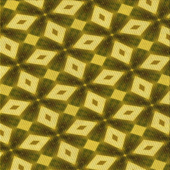 Ahgly Company Indoor Square Patterned Dark Bronze Brown Area Rugs, 4' Square