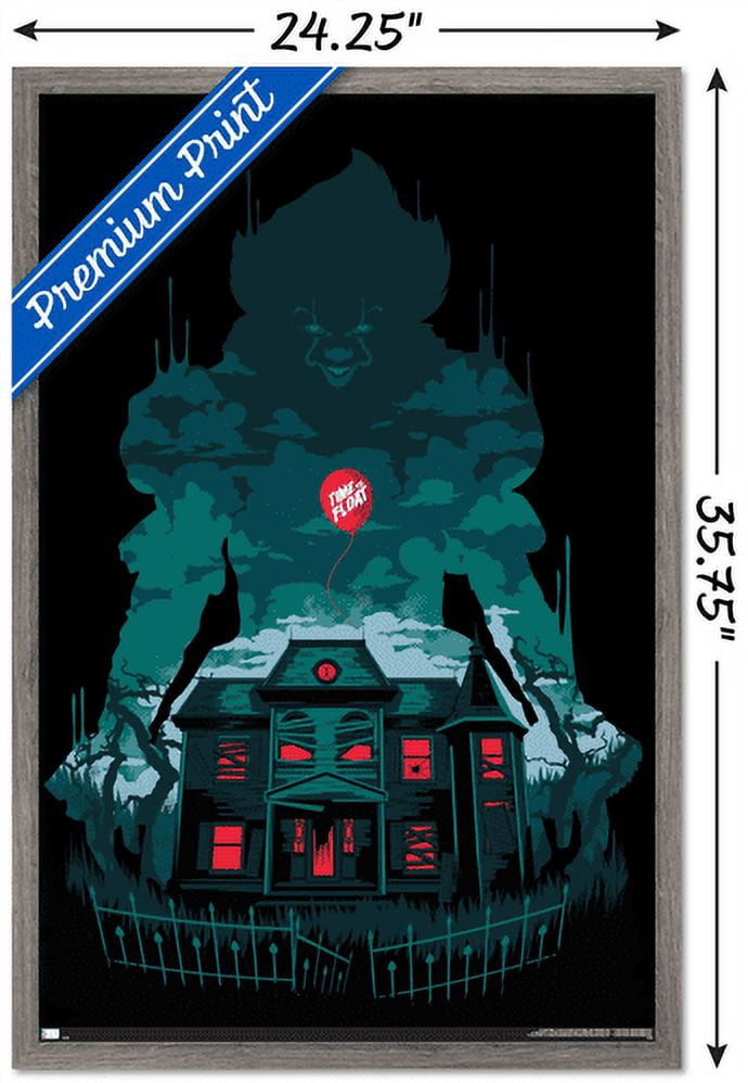 IT - House Wall Poster, 22.375" x 34", Framed