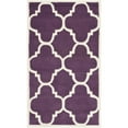 thumbnail image 4 of SAFAVIEH Chatham Hayden Geometric Wool Area Rug, Purple/Ivory, 5' x 8', 4 of 10
