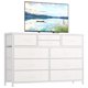 thumbnail image 1 of Moderno 10-cajón fabric cómoda para bedrooms - a lightweight y spacious almacenamiento organizer con fabric bins, also functions as a 45-pulgada de anchura mesa de TV para living rooms y hallways, 1 of 7