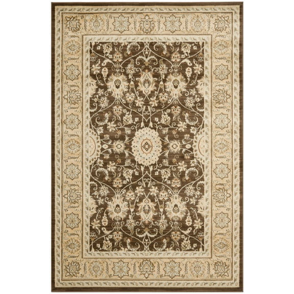 SAFAVIEH Florenteen Nowell Oriental Area Rug, Brown/Ivory, 5'1" x 7'7"