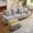 Lightgrey, variant on Jarenie 80" Convertible Sectional Sofa, Small L Shaped 3 Seat Couch with Reversible Storage Chaise, Modern Polyester Fabric Sofa Couches for Living Room, Apartment and Small Space, Beige
