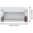 thumbnail image 4 of Shisuyan Invisible Cupboard Pulls Silver Home Improvement 2Pcs 3X1.7X0.5In, 4 of 8