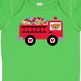 thumbnail image 4 of Inktastic Valentine Fire Truck Heart Bear Boys or Girls Baby Bodysuit, 4 of 5