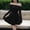Black, variant on Jesvior Mini Bubble Dress for Women Long Sleeve Off Shoulder A Line Party Dress Cute Drop Waist Ruched Graduation Dance formal Prom Tween Dresses