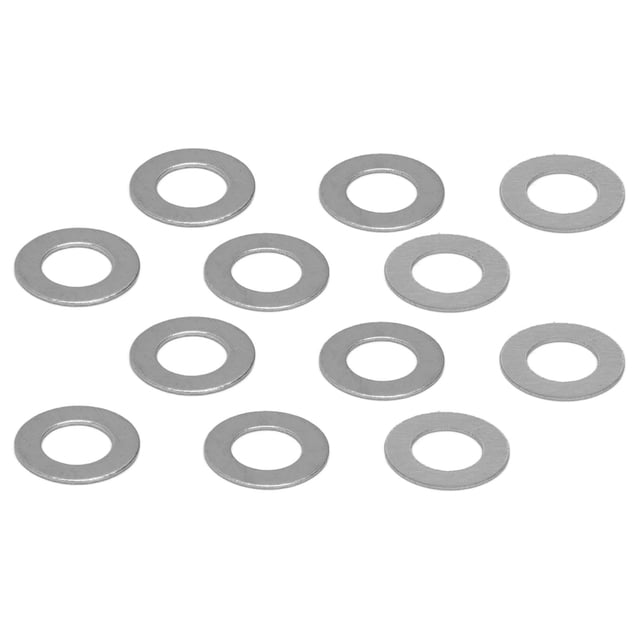 Filfeel Rondelle 120pcs Laveuse Plate en Acier Inoxydable 4mm ID 7mm OD Accessoire Kit pour l'Entretien, Rondelle Plate en Acier Inoxydable