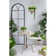 thumbnail image 7 of A&B Home Distressed White Iron Chair with Ornate Fan-Like Backrest - 24.5x22x38", 7 of 7