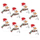 thumbnail image 1 of Yuarrent 50 Uds. Tarjeta de decoración de dulces tema de Navidad adorno de dulces tarjetas de papel decoración de fiestas y vacaciones Kits de decoración para fiestas muñeco de nieve, 1 of 6