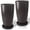 Dary Brown, variant on FIASON 4 Pack Large Plastic 24/21/12/10" H Wine Red Tall Planters,Tall Plant Pots for Outdoor Indoor with Shelf Inset, Glossy Smooth Finish Large Flower Pot with Drainage Holes for Front Porch Patio
