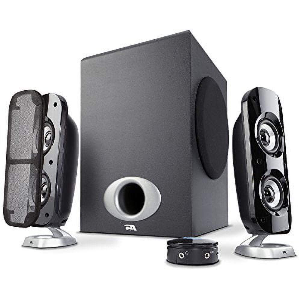 Cyber Acoustics CA- Multimedia Speaker System with Subwoofer, 80 Watts Peak Power, Strong Bass, Perfect for Music, Movies, and Games - image 2 of 3