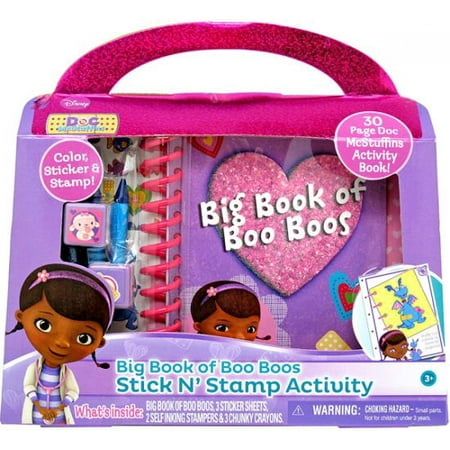Doc Mc Stuffins Big Book of Boo Boos Stick N' Stamp Activity - Walmart.com