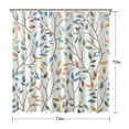 thumbnail image 5 of Floral and Bee Shower Curtain Waterproof Bathroom Decor Artistic Print, 5 of 5