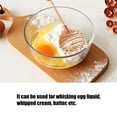 thumbnail image 2 of Stainless Steel Whisk Highly Flexible Whipped Cream Blender Screw Head Egg Whisk with Multi-layer Loop Wire Wooden Handle Spring for Baking Egg Cream Batter, 2 of 8