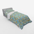 thumbnail image 3 of Floral Duvet Cover Set, Digitally Generated Exotic Flowers and Leaves, Bedding Set with Shams and Fitted Sheet, 3 Sizes, by Ambesonne, 3 of 3