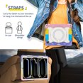 thumbnail image 6 of FJLBDE Case for iPad Pro 13 Inch (M5) 2025 / (M4) 2024 with 360 Kickstand, Shoulder Strap Carrying Protective Cover, Multicolor Pink, 6 of 6