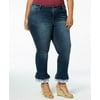 William Rast Women's Plus Skinny Flared Hem Mid Rise Ankle Jeans Size 24W