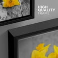 thumbnail image 4 of wall26 - Yellow Flowers in Vases - Framed Canvas Art Wall Art - 16"x24"x3 Black, 4 of 5