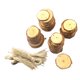 thumbnail image 5 of Juego De Rodajas De Madera Natural, Rodajas Redondas De Pino, Círculos De Madera Sin Terminar Con Orificio Para Colgar Para Pintar A Mano, Posavasos, Decoración De Festivales Yuarrent HA022326-00, 5 of 7