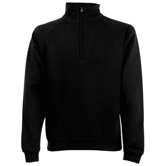 Fruit Of The Loom Mens Premium 70/30 Zip Neck Sweatshirt