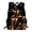 J, variant on Oxford Cloth Large Capacity Backpack, Spider Web Travel Stamp Bookbag with Side Bottle Pockets for Back to School