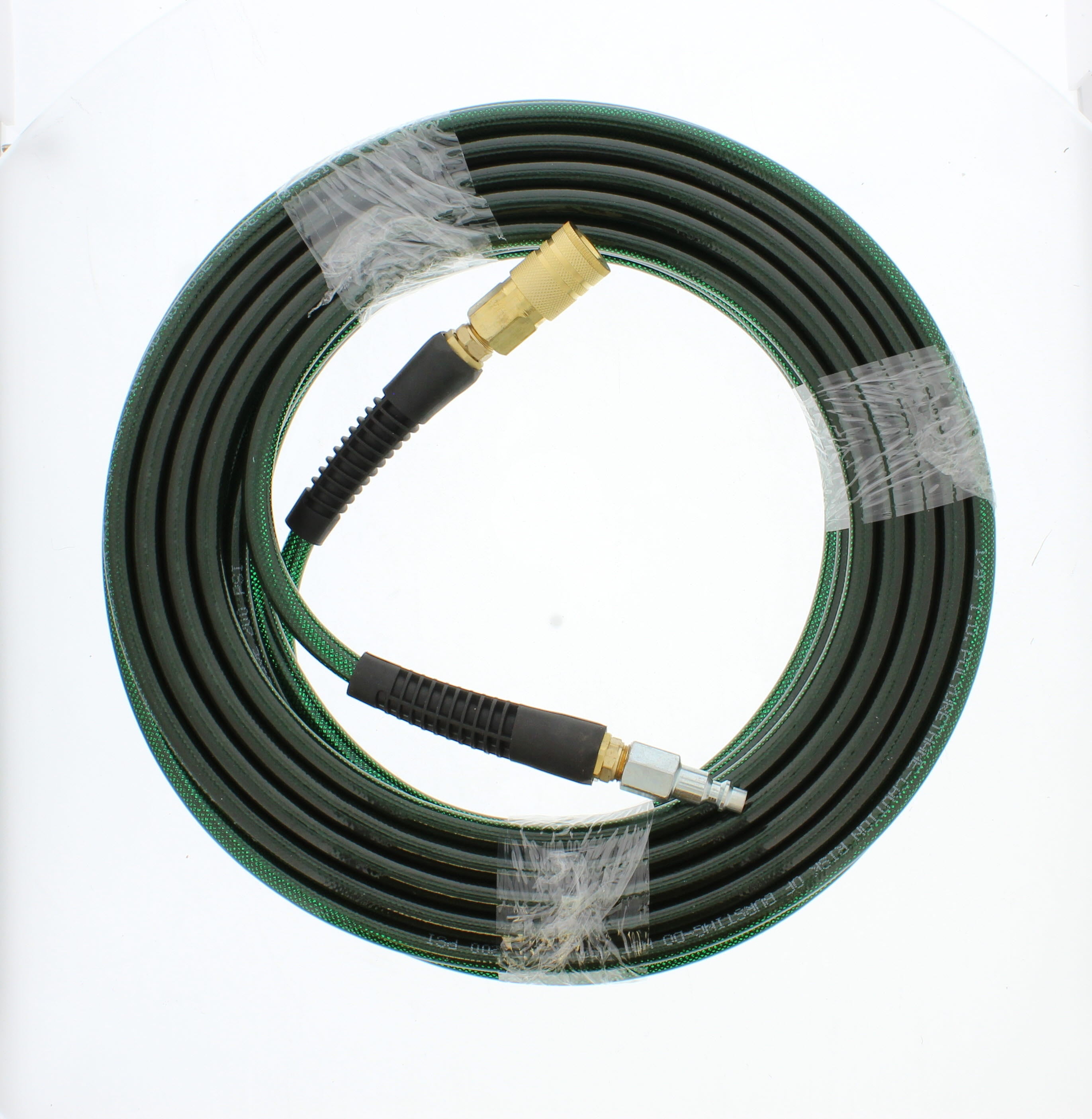 Rolair 1450POLY 1/4" x 50' 200 PSI Air Hose w/6-Ball Brass Coupler & Steel Plug