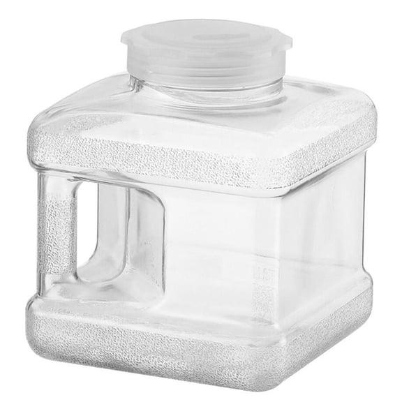 QccHieUs BPA Free Large Capacity Water Bottle Reusable Plastic Square Water Container Carrier for Camping Car Washing Drinking Outdoor 5L