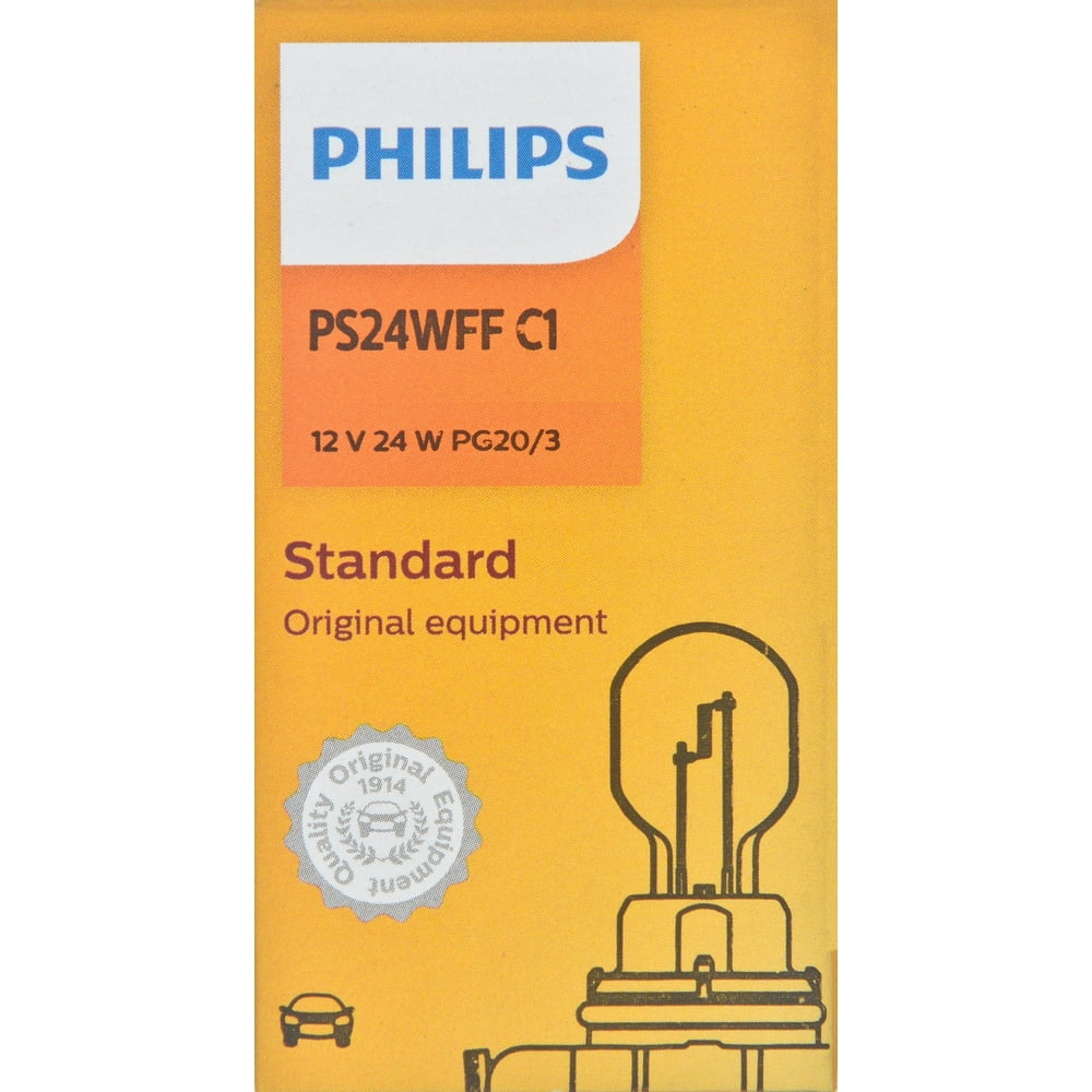 Philips Hipervision Bulb Ps24Wff, Pg20/3, Glass, Always Change In Pairs ...