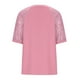 thumbnail image 4 of Puntoco Blusas cortas de liquidación para mujer, blusas de moda para mujer, blusas casuales lisas de manga corta con cuello redondo, 4 of 4