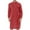 Red, variant on Men's Lightweigh Muslim Clothes Durable Kaftan Robe Dubai Long Gown,Soft Stand Collar Henley Shirt Robe