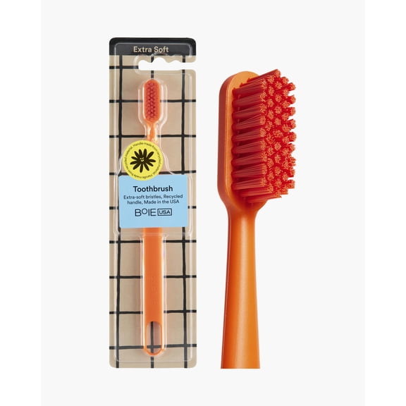 Boie, Toothbrush, Orange, Soft Bristles, 1 Count
