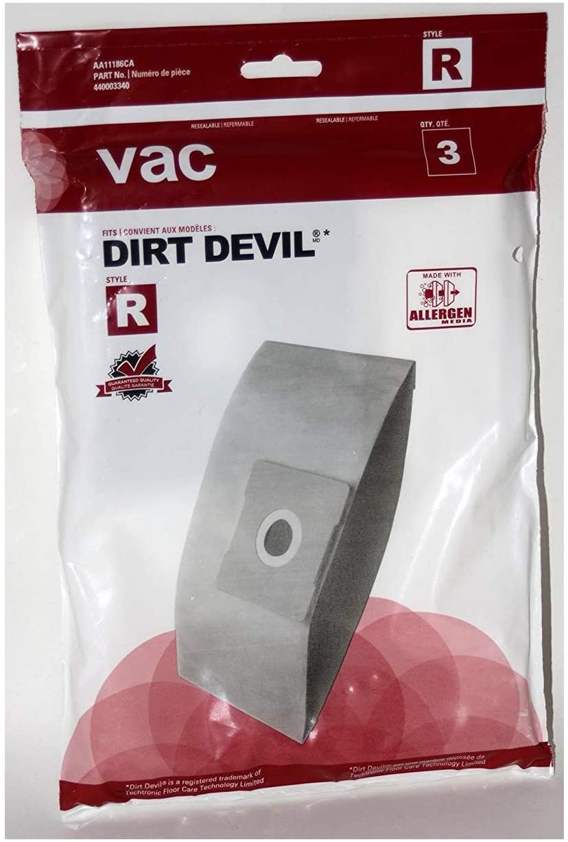 Dirt Devil Type R Allergen Vacuum Bag 
