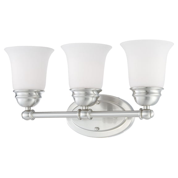 SL714378-Thomas Lighting-Bella - Three Light Wall Mount-Brushed Nickel Finish