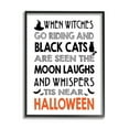 thumbnail image 2 of Vintage Halloween Typography Black Bats & Cat Motif Inspirational Graphic Art Framed Art Print Wall Art, 2 of 5