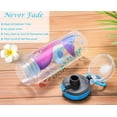 thumbnail image 2 of Cute Water Bottle for School Kids Girls, BPA FREE Tritan & Leak Proof Flip Top Lid & Easy Clean & Carry Handle, 23oz/ 680ml (Mermaid, 23oz) Mermaid, 2 of 7
