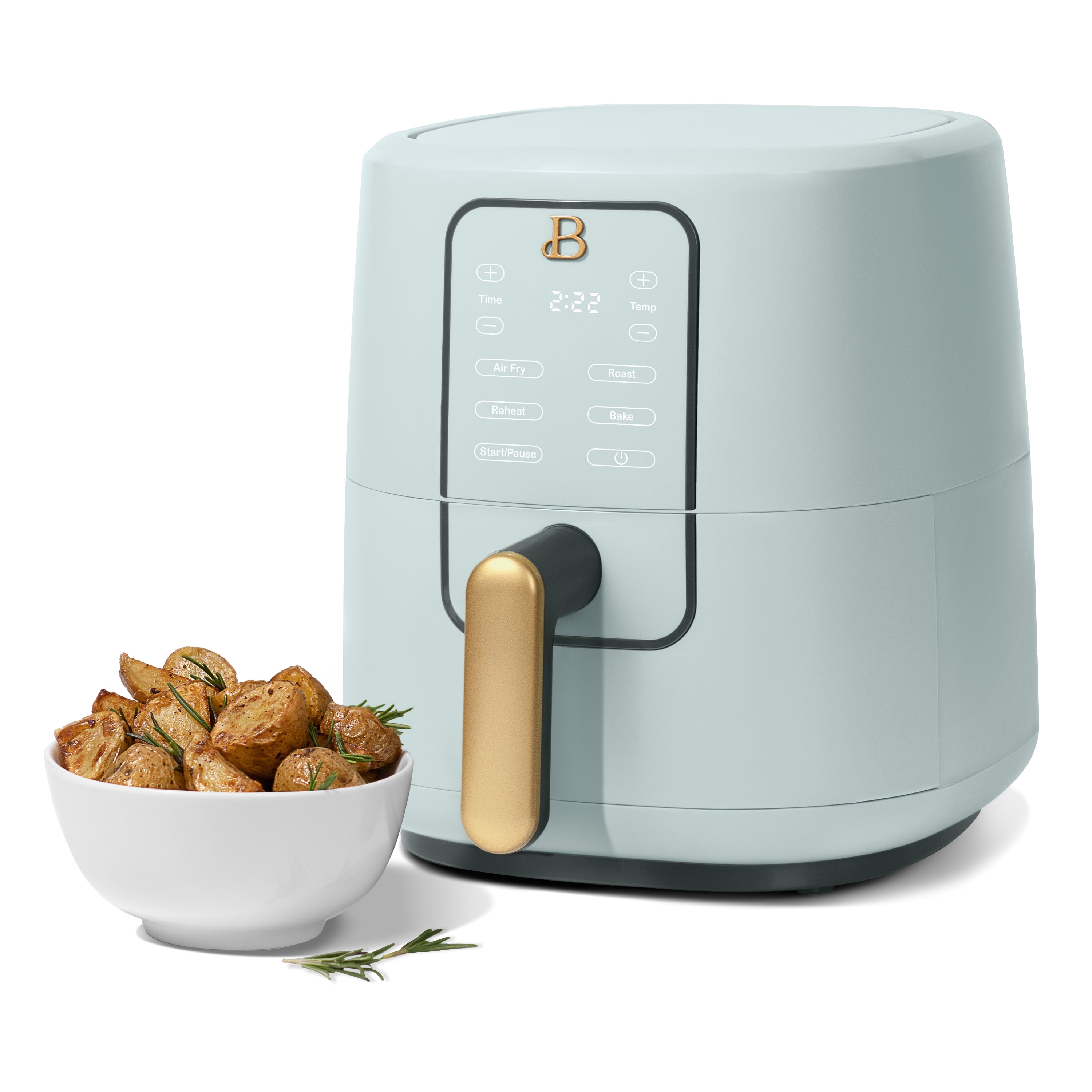Beautiful 3 Qt Air Fryer with TurboCrisp Technology, EverGood™ Ceramic Nonstick Coating, Hydrangea by Drew Barrymore
