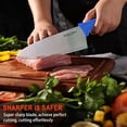 thumbnail image 4 of BOLEXINO High Carbon Stainless Steel Japanese Chef Knife, Extra Sharp and Wide Professional Kitchen Knife with Ergonomic Non-Slip Handle, for Kitchen, Home, Subtraction, 4 of 7