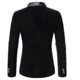 thumbnail image 3 of Men's Velvet Blazer Slim Fit Solid Tuxedo Jacket Business Casual Blazer 26s, 3 of 5